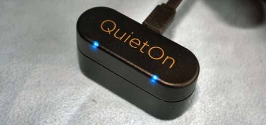 quieton sleep earbuds in charging mode